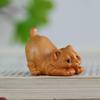 Фигурка из кипариса ручной резьбы - Уникальный деревянный подарок для декора офиса/буддийского алтаря