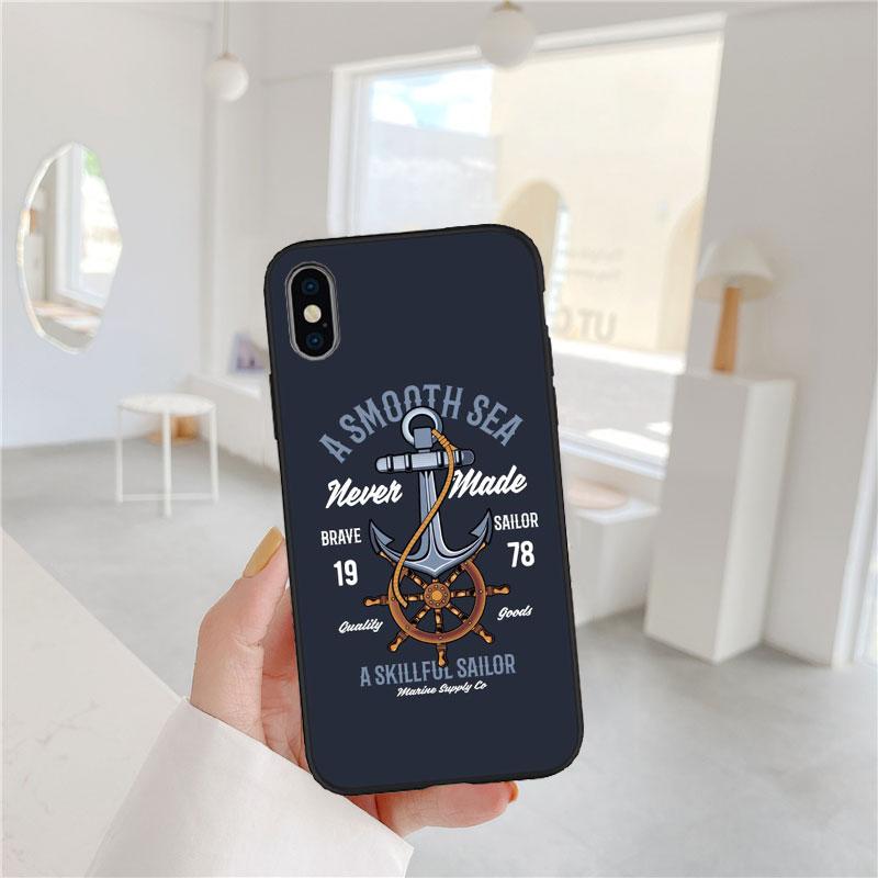 PP1 Anchor Sailor Phone Case for Samsung Galaxy A11 A12 A13 A15 A52S A53 A55 A56 A70 A71 A72 A73 F06 F16 F56 S10 Plus S10e