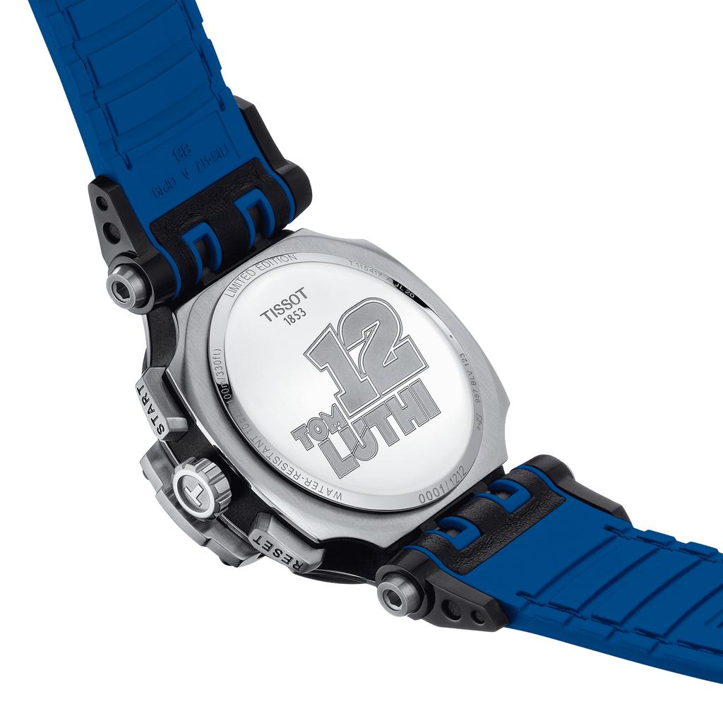 Tissot Мужские модные часы с кожаным ремешком и черным циферблатом T115.417.27.057.03