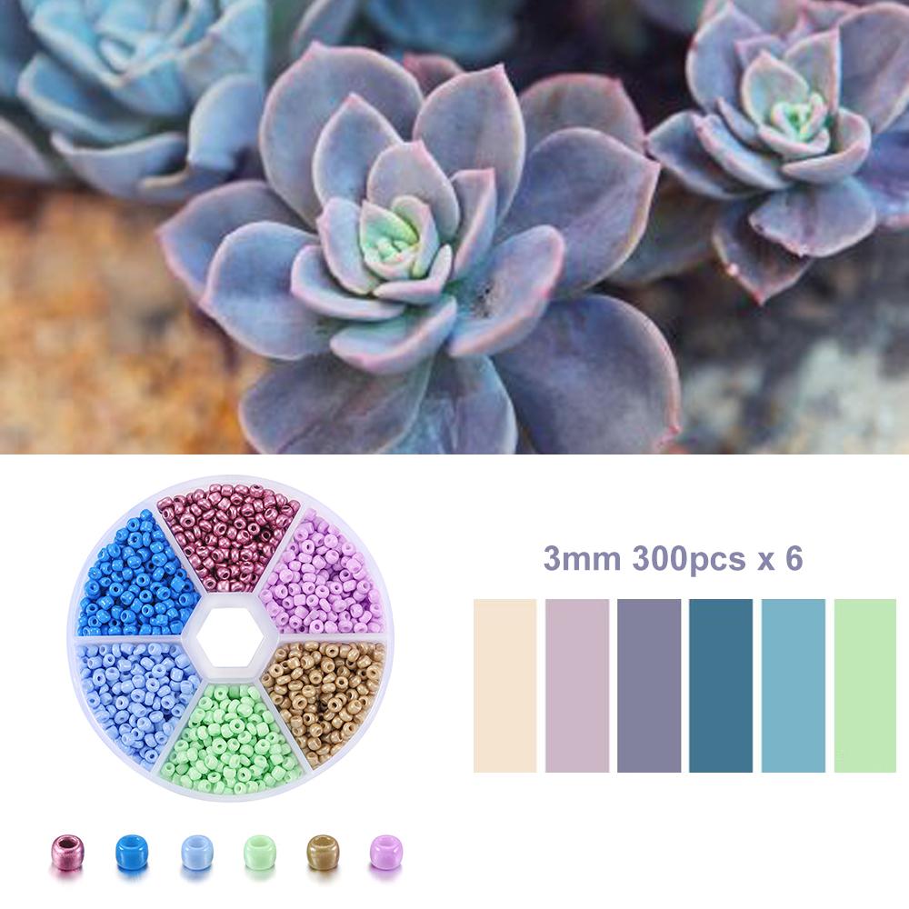 1Set with Box Glass Seed Beads Czech Charm Crystal Spacer Glass Bead For Jewelry Making Kits DIY Handmade Supplies Accessories Set