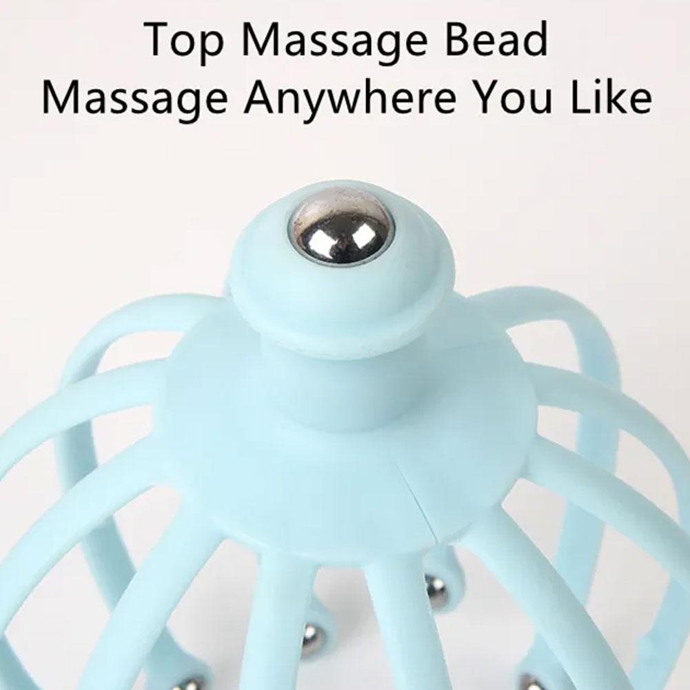 Массажер для головы осьминога, массажер для головы, терапевтическое облегчение боли, стимуляция вибрации, акупунктурная точка, расслабляющий коготь, уход за здоровьем