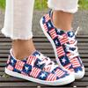 (Qunide) Floral Print Women's Sports Shoes Flat Breathable Shoes Women's Shoes
