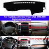 2-слойная коврик-чехол на панель приборов для автомобиля Toyota Land Cruiser Prado J120 2003 - 2008 2009 LHD RHD