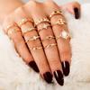 Парные кольца для женщин Anillos Mujer Gold Ring Set Bagues Anillo Bohemian Jewellery Slytherin Accessories Couple Gift Sygnety