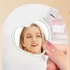 Handheld Handheld Mirror Single-sided Beauty Make-up Mirror Heart-shaped Mirror  Student Dormitory