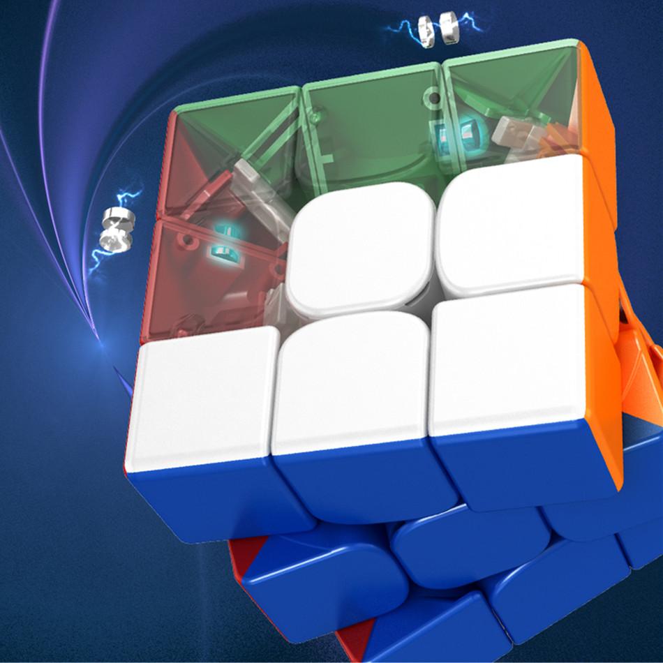 Магический кубик Moyu Rs3M Магнитный Moyu Rs3 M 3x3x3 Cubo Magico Rs3M Uv 3x3 Магнитный кубик Speedercube Головоломки Игрушки Для детей Подарок