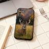 Чехол для телефона Охота на оленей Для Samsung Galaxy A73,A72,A71,A70,A53,A52,A51,Другие Мягкий черный корпус