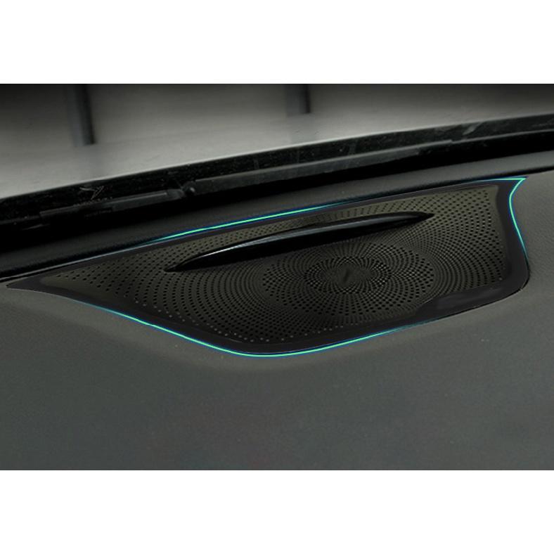 Car Audio Speaker For Mercedes Benz GLA Class X156 CLA Class C117 A Class W176 Dashboard Loudspeaker Stickers Cover