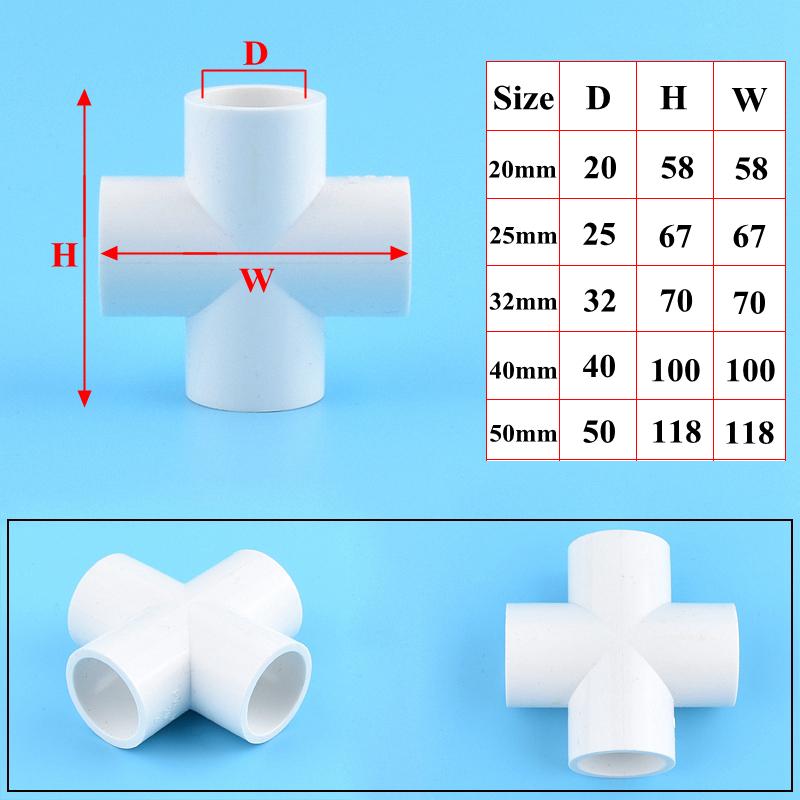 2 шт. 20~50 мм ПВХ труба прямой тройник колено соединение крестообразный соединитель садовый ирригационный водопроводный кран шаровой клапан для контроля воды в аквариуме