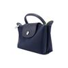 New LONGCHAMP Recycled Canvas With Leather Dumpling Bag Handbag Trumpets Women's Dark Blue 34175919P68