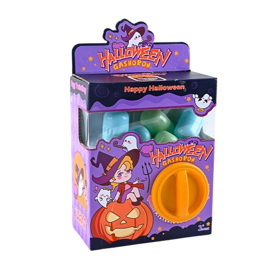 Мини автомат для капсульных игрушек с 6 коллекционными мультяшными яйцами-сюрпризами