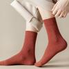 Носки женские однотонные носки осень и весна мягкие дышащие носки