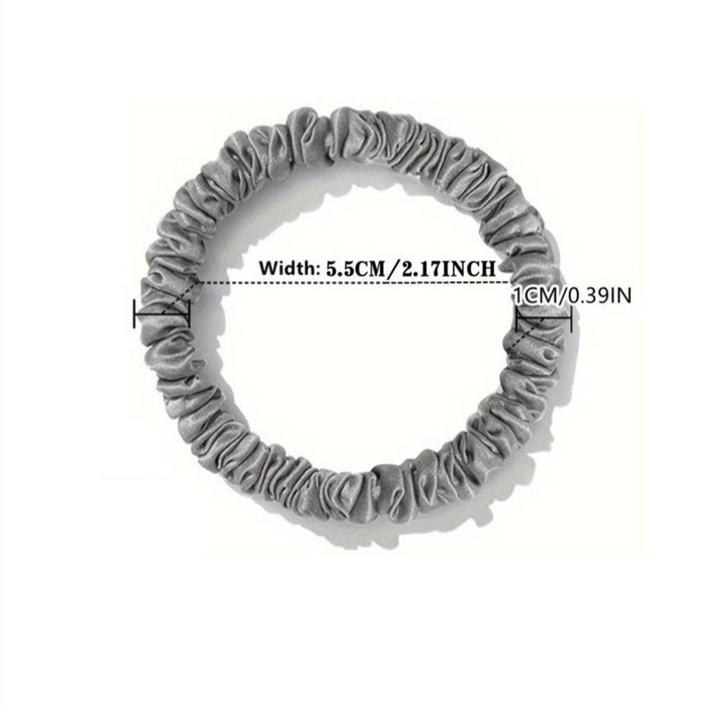 2PCS 100% Silk Hair Scrunchies For Women Girls High Quality Hair Ties HairBands Silk Suitable for Valentine's Day 22Momme Silk Hair Accessoires
