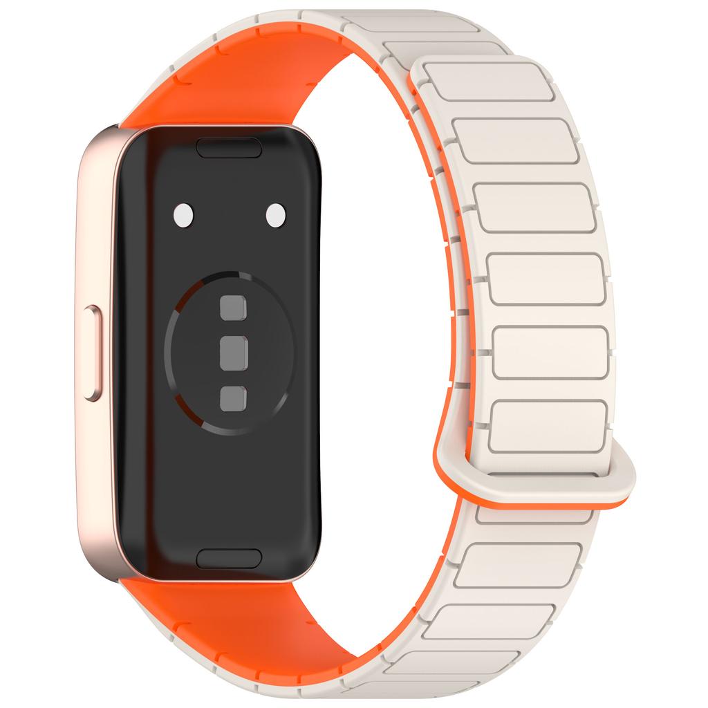 Silicone Watch Band for Huawei Band 10 NFC/10/9 NFC/9/8 NFC/8 Replacement Magnetic Wrist Strap