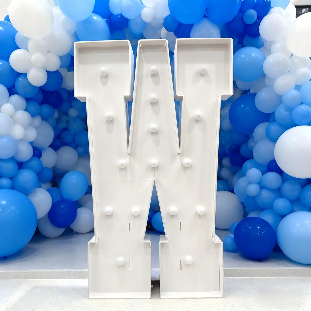 С светодиодной подсветкой Cool White, Letter KT Board 4 фута/120 см – Фон для свадьбы, дня рождения, Декор, Декор для выпускного вечера – Световой знак-вывеска