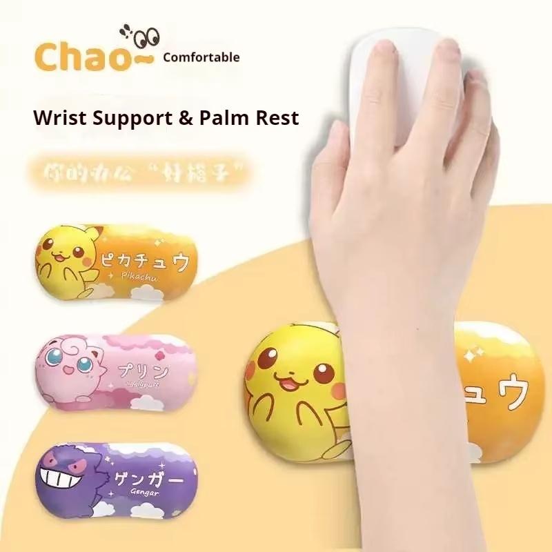 Gengar Jigglypuff Pikachu Cute Cartoon Wrist Rest Mouse Pad - Silicone Wrist Support Keyboard Pad For Women Office Use Gift