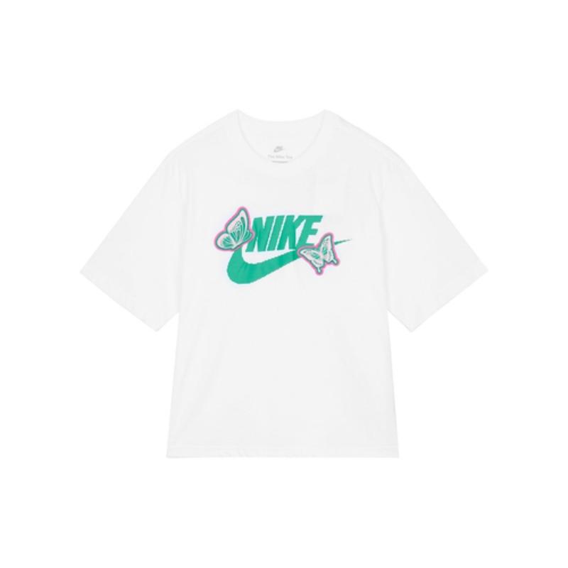 Nike Спортивная женская футболка свободного кроя Белая FD2526-100