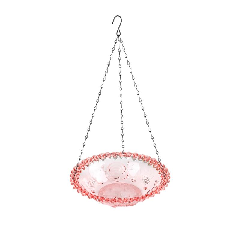 Pet Bird Outdoor Garden Hanging Bird Bath Bird Feeder