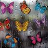 New 20PCS Butterfly Window Stickers Anti-Collision Window Clings Decals Reusable Glass Window Film Wall Stickers