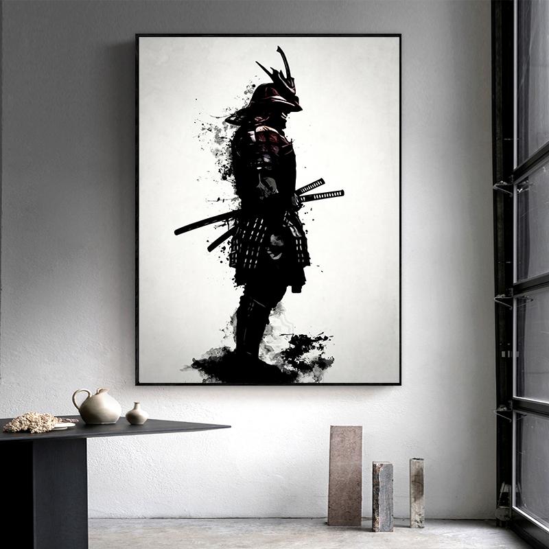Ретро Япония Самурай Дзен Бусидо Плакат Печать Холст Картина Аниме Игра Настенная Картина Для Гостиной Домашний Декор Cuadros