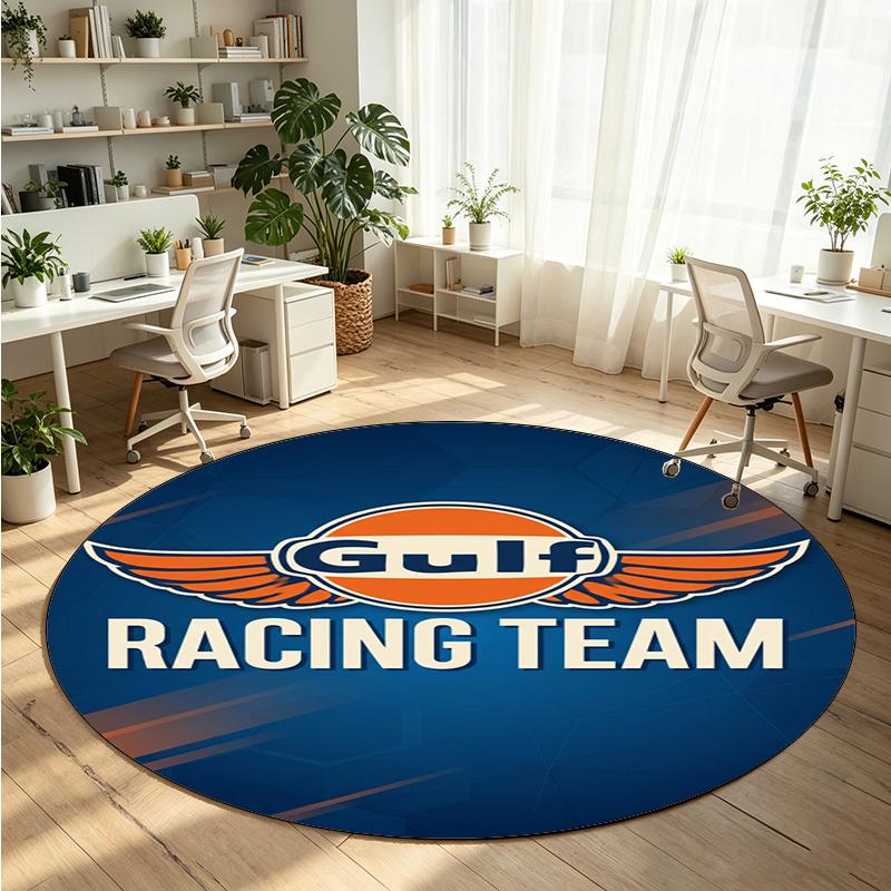 Gulf Printed Round Crystal Velvet Rug Soft Non Slip Floor Carpet For Bedroom Holiday Gift