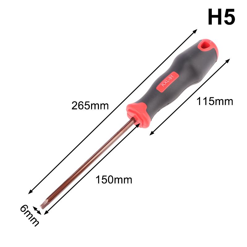 2025 Internal Hexagonal Screwdriver Small Wrench Hexagonal Star Set Tool Extended Straight Shank Hexagonal Edge Bicycle
