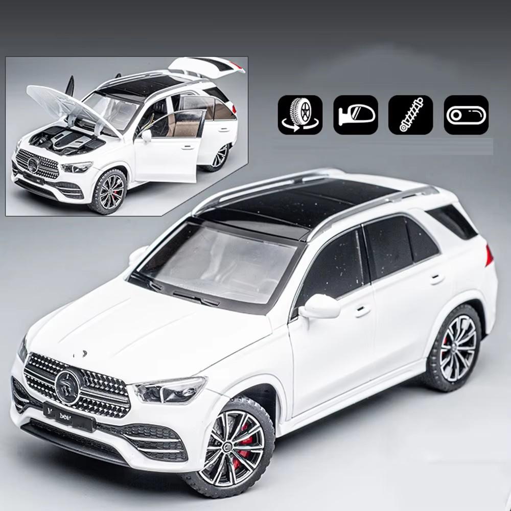 1:24 Maybach S680 Gle350 Игрушки Машинки Литой Сплав Модель Звук Свет Откат Открывающиеся Двери Переднее Колесо Рулевое Управление Транспортные Средства Детский Подарок