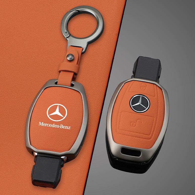 New Leather Car Remote Key Case Cover Protector Shell Fob for Mercedes Benz A B G R Class GLA GLK W176 W204 W251 W463 Accessory DQRST1