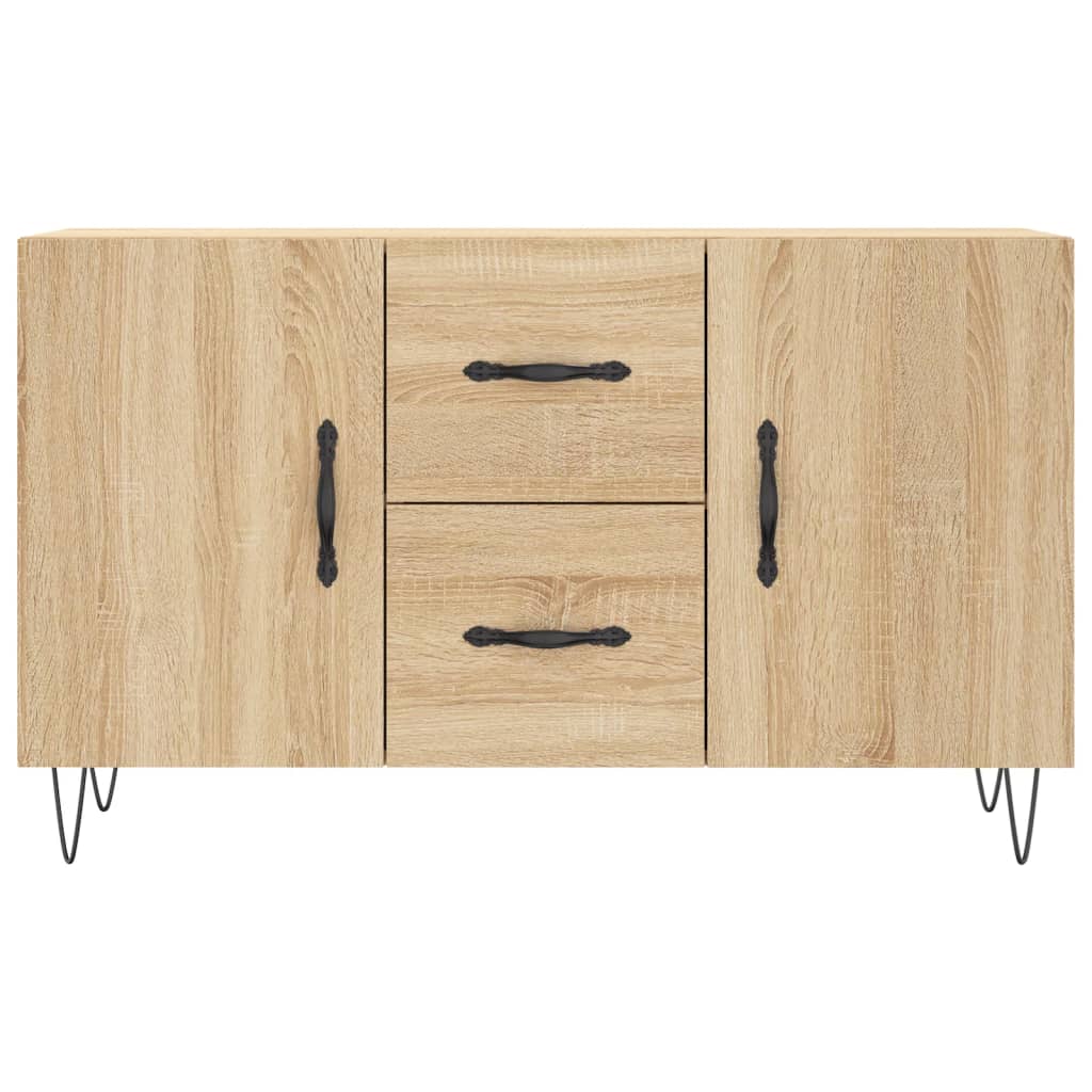 Vidaxl Komoda, Dąb Sonoma, 100X36X60 Cm, Materiał Drewnopochodny