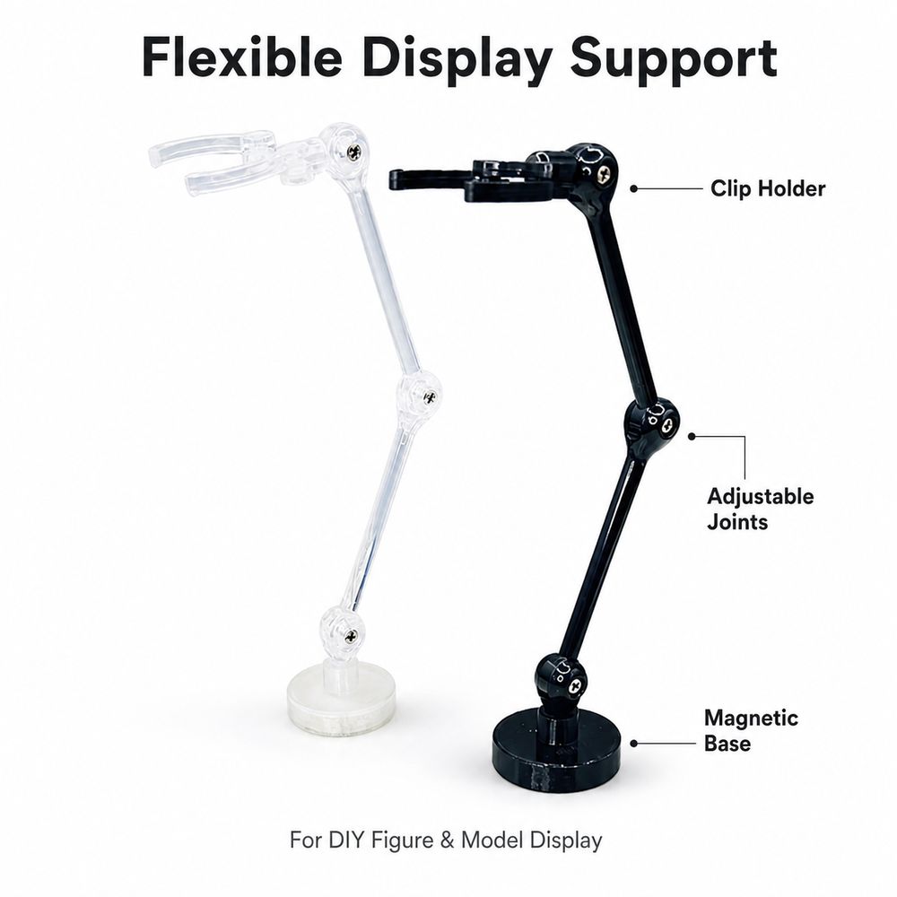 Adjustable Joints Model Support Stand Magnetic Base Robot Model Stand Model Display