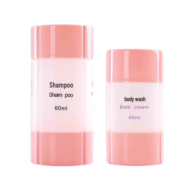 Набор дорожных бутылочек 4-в-1: Портативный диспенсер с широким горлышком для туалетных принадлежностей и макияжа