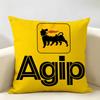 Крутой логотип AAgip Модная наволочка из натурального льна органической ткани Двусторонняя печать Декор для комнаты дивана Наволочка