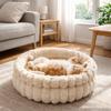 Warm Cat Sofa Bed Round Pet Sleeping Basket Dog Sleeping Mat Dog Kennel  for Cats and Dogs