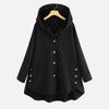 Womens Mid-Length Hooded Cotton Coat Winter Casual Warm Loose Fit Jacket