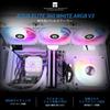 THERMALRIGHT AQUA ELITE 360 WHITE V3 Liquid CPU AIO Pump Head Max Rotation Speed PWM для Intel Computer CPU Aio Cooler Cooler, 3300 об/мин, TL-C12B-S V2×3