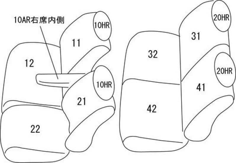 Clazzio Чехол на сиденье Clazzio Junior Черный N-ONE EH-0333 [41EHG0333K]