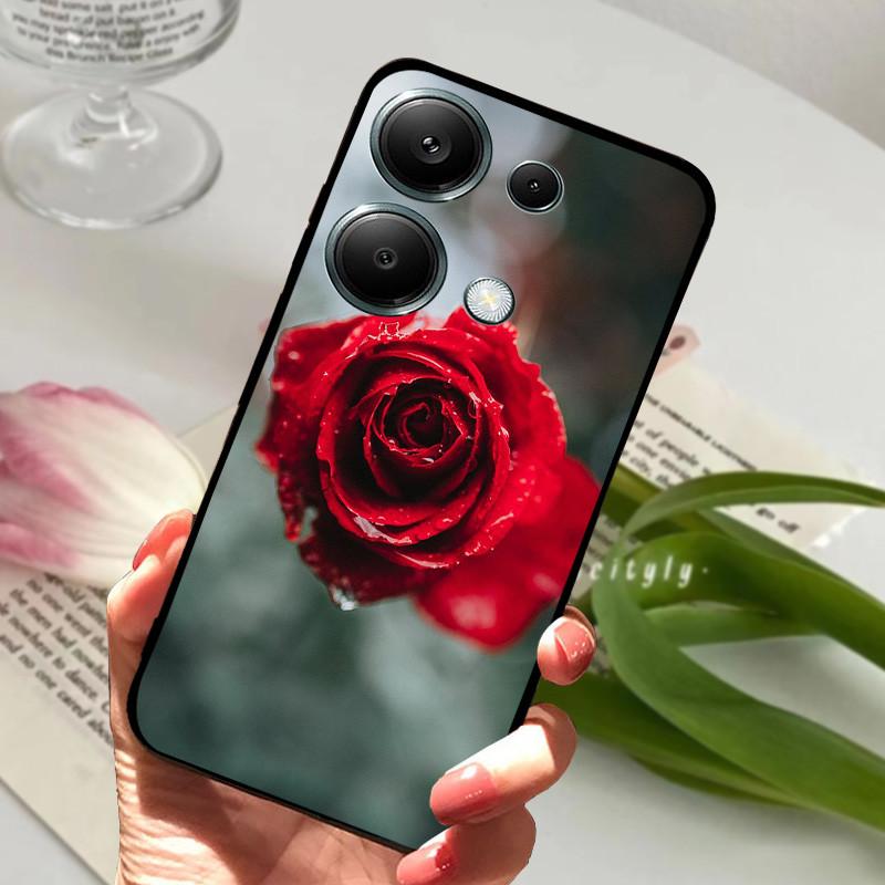 Для Xiaomi Poco M6 Pro 4G Чехол PocoM6 Pro Ударопрочный Мягкий ТПУ Силиконовый Чехол для Телефона Для Poco M6 Pro 4G Funda Capa Мультяшный Корпус