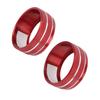 Air Conditioning Knob Trims Rings Red Aluminum Alloy Decoration Replacement for Camry 2018 2020