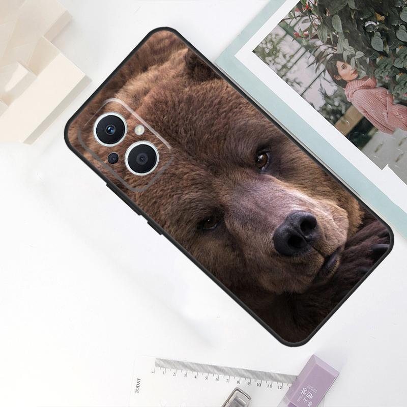 Чехол с изображением гризли для OPPO Reno 8T 4Z 5Z 11F 10 Pro 4 5 6 8 7 Lite OPPO Find X6 X5 Pro X2 X3 Neo