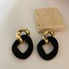 Для женщин висячие серьги в стиле бохо Brincos геометрические модные украшения черные необычные серьги массивные серьги