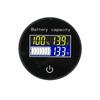 Круглый цифровой многофункциональный сенсорный переключатель LCD 10-100V Дисплей уровня заряда батареи с отображением температуры
