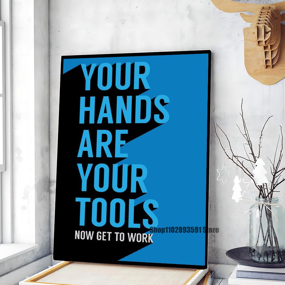 1 шт. Grind Hustle Success Мотивационный постер Бумага для печати Главная Спальня Вход Бар Кафе Искусство Живопись Украшения