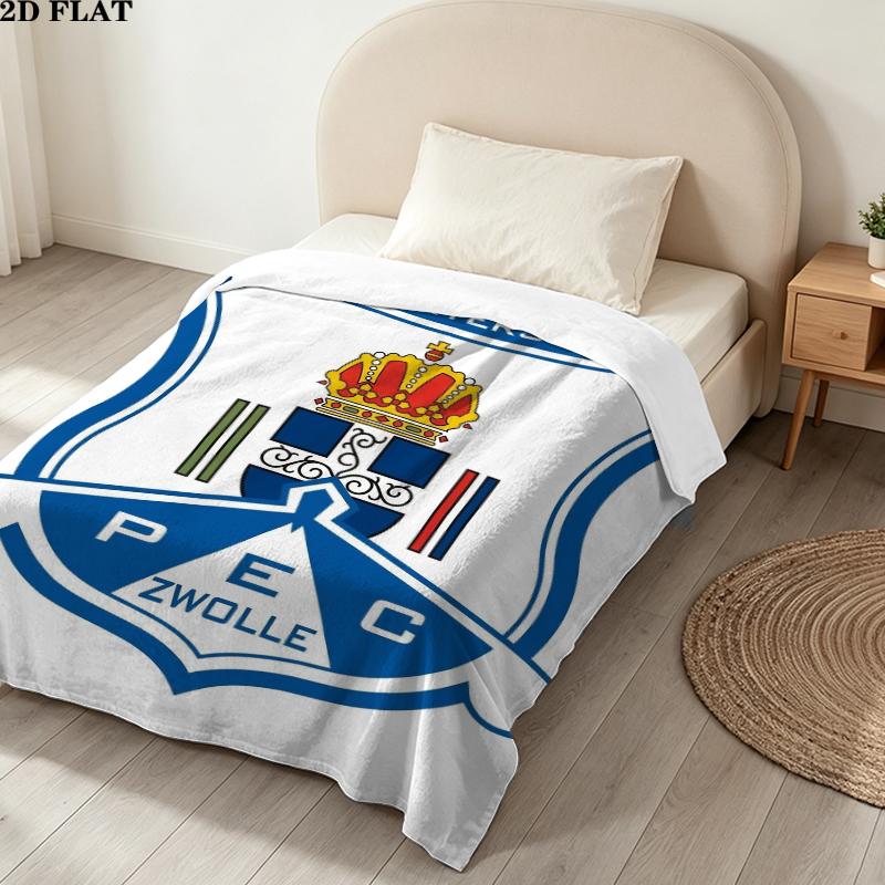 Pec Zwolle Print Flannel Blanket, High quality Comfortable for All Seasons, Home Decor, Warmth and Comfort, Perfect for Christmas Gifts