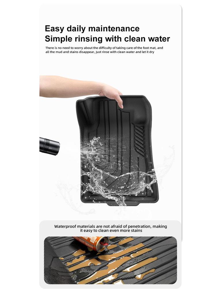 15-24 Ford Mustang Dirt-Resistant TPE Floor Mats