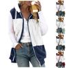 Women's Fashionable  Plush Zipper Pocket Hooded Sleeveless Loose Warm Vest Jacket