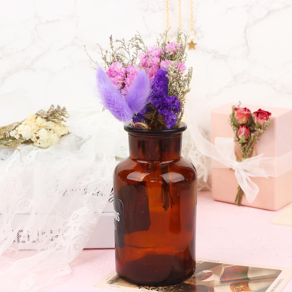 30 шт. Мини-букеты из цветов незабудки Фиолетовый Натуральный букет из сухоцветов Сухой цветок и листья Сушеная лаванда Тиснение цветов