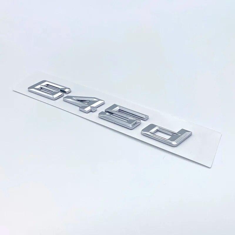 New Numbers Letters 620d 625d 628d 630d 635d 640d 645d 650d ABS Emblem for BMW 6 Series Car Trunk E63 E64 F06 F12 Logo Sticker