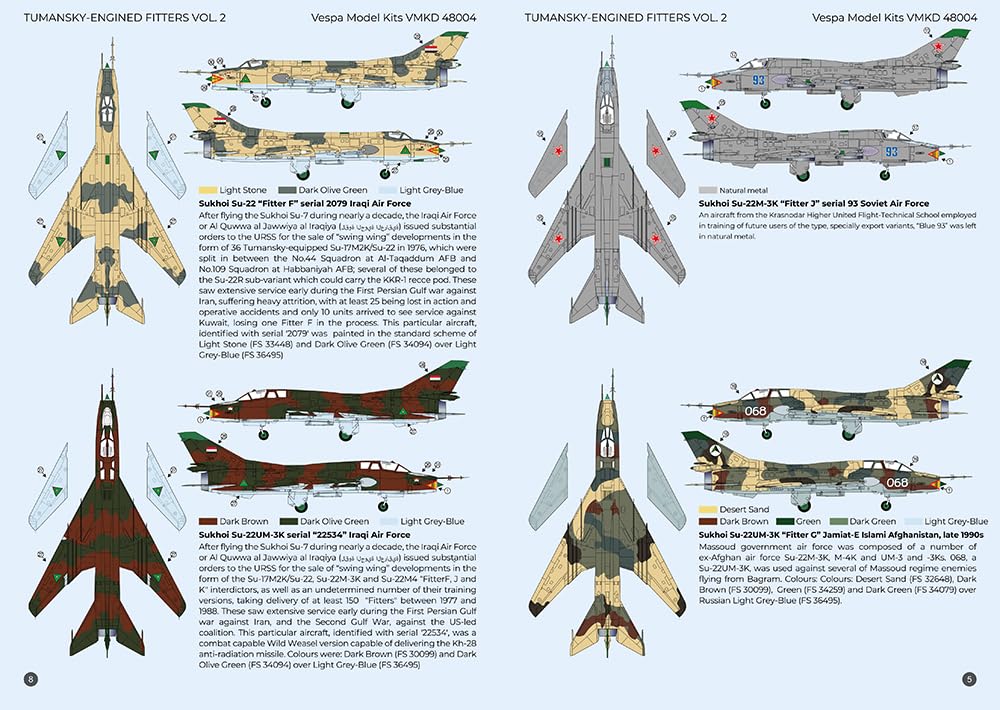 Vespa Наборы Моделей Масштаб Подходящий Тип Двигателя Пластиковая Модель Декаль VMKD48004 1/48 Су-22 [Туманский Том 2] (Самолет)