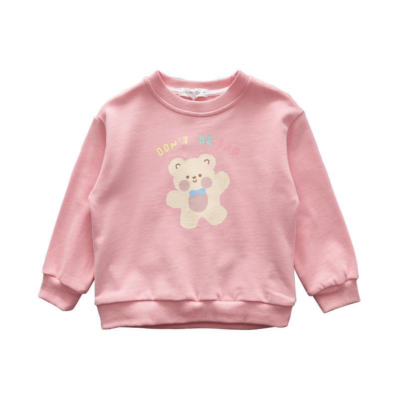 Girls Hoodie Spring and Autumn 2023 Children's Leisure T-shirt