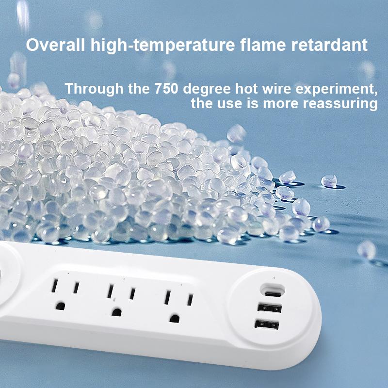 Розетки переменного тока с вилкой США, многоразветвитель, сетевой фильтр, удлинитель, электрическая розетка с быстрой зарядкой USB Type C PD
